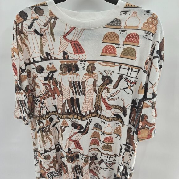 Reserved Egyptian White Oversized T-Shirt L/XL - Picture 3 of 13